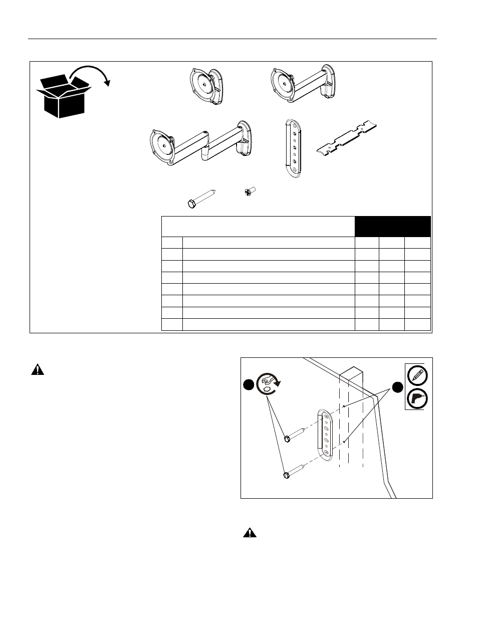 Parts, Installation | SunBriteTV SB-WM32 Series User Manual | Page 6 / 12