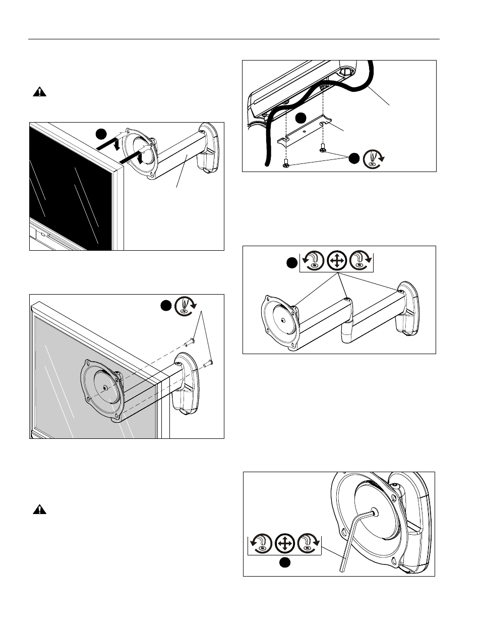 Cable management, Adjustments | SunBriteTV SB-WM32 Series User Manual | Page 8 / 12