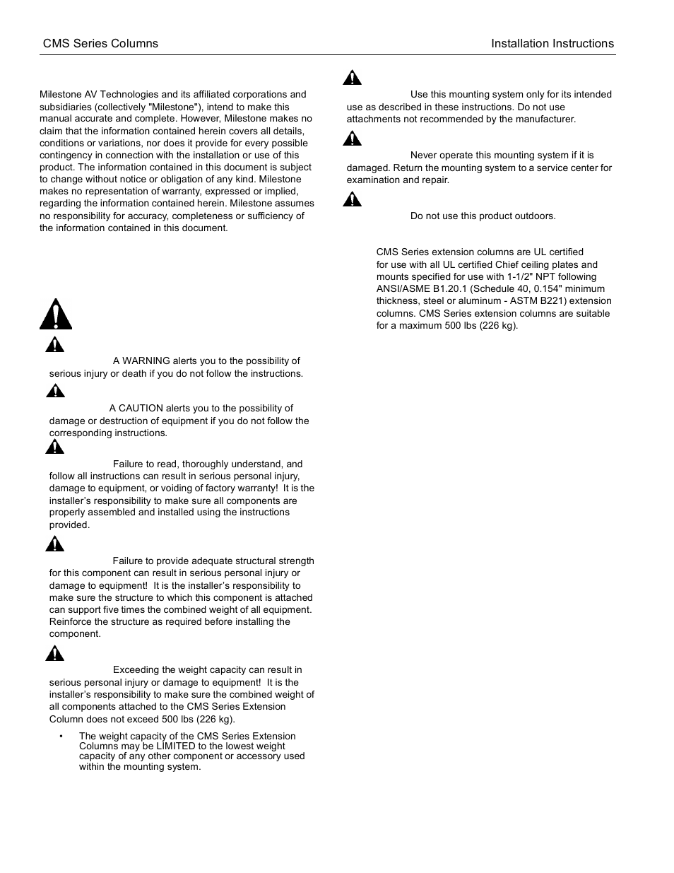 Disclaimer, Important safety instructions, Save these instructions | SunBriteTV CMS Series User Manual | Page 2 / 7