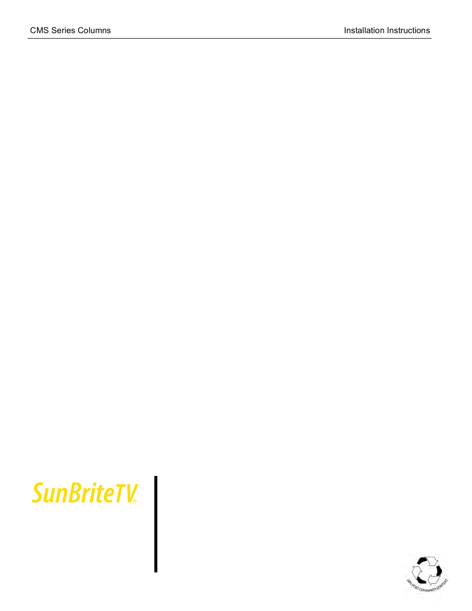 SunBriteTV CMS Series User Manual | Page 7 / 7