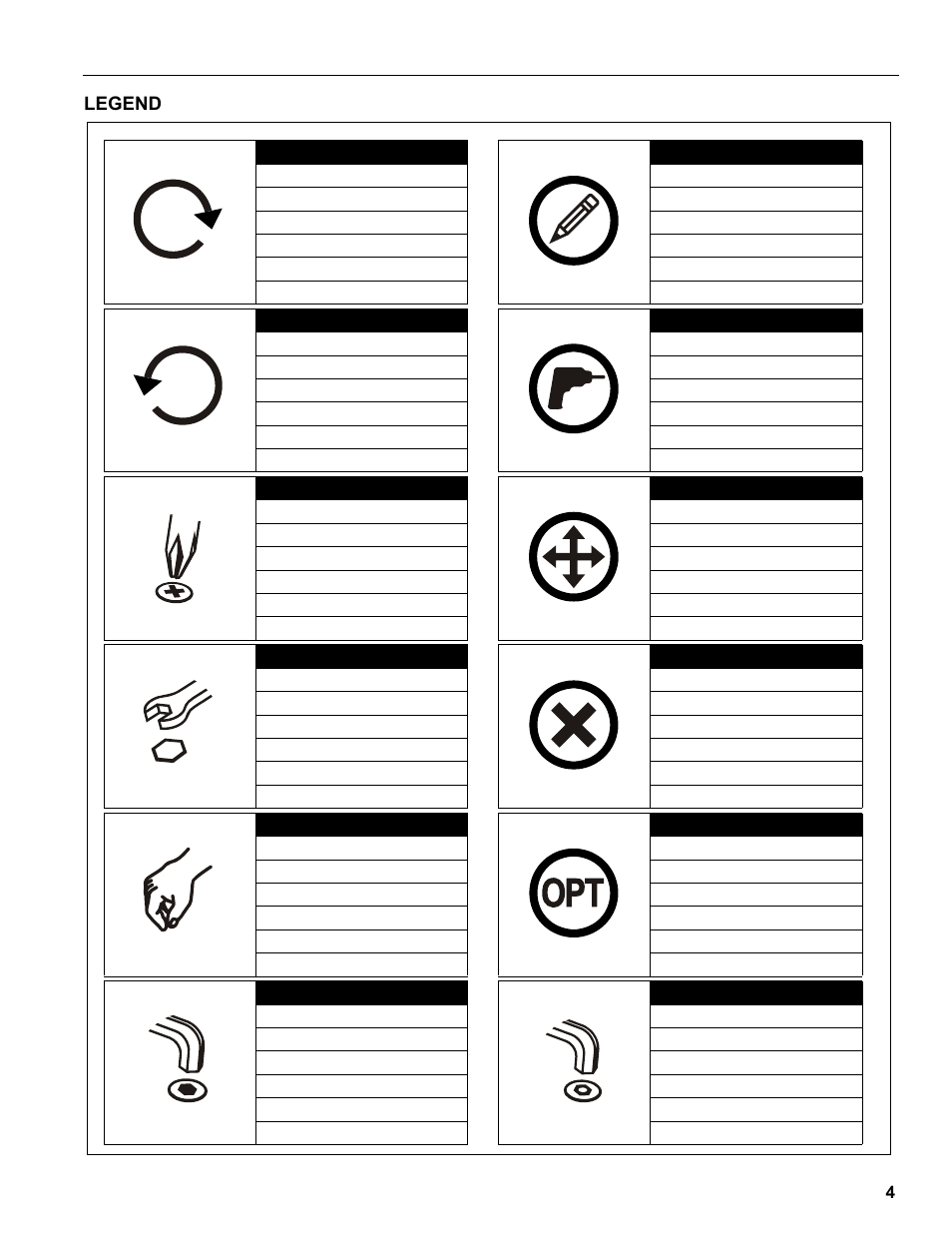 Legend | SunBriteTV SB-WM47PNA User Manual | Page 4 / 11