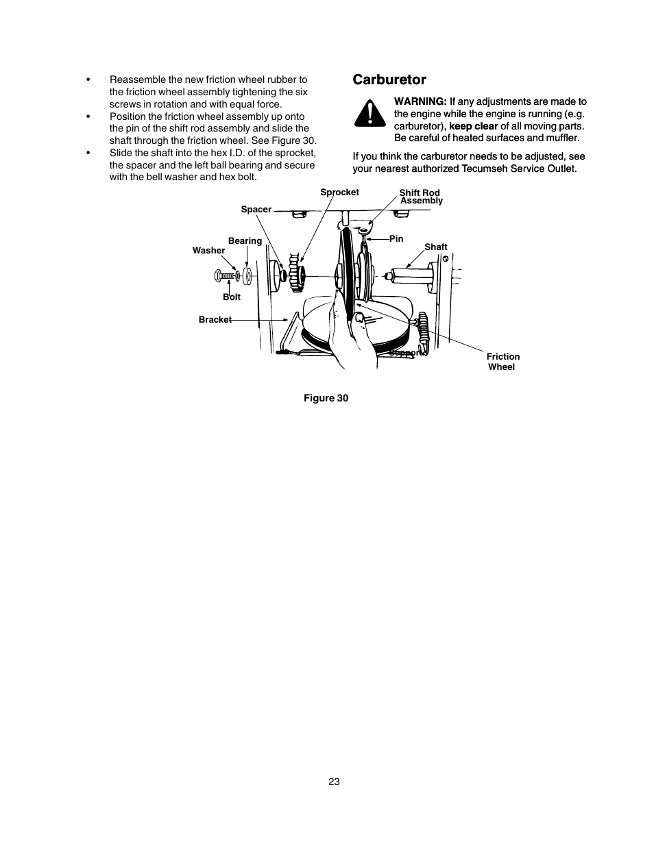 Carburetor | Craftsman 247.88855 User Manual | Page 23 / 64