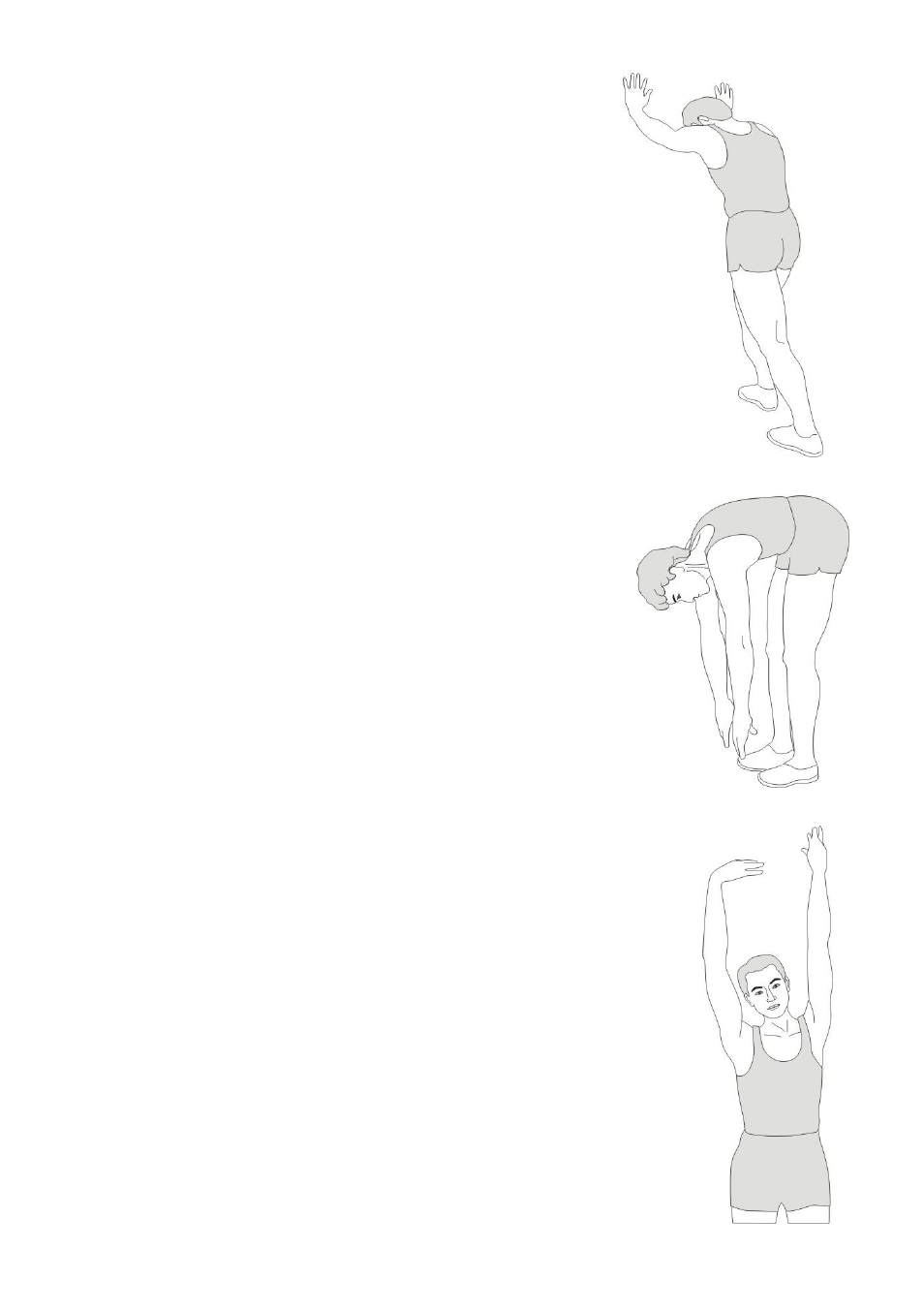 Calf-achilles stretch, Toe touch, Side stretch | Sunny Health & Fitness SF-E1114 User Manual | Page 13 / 13