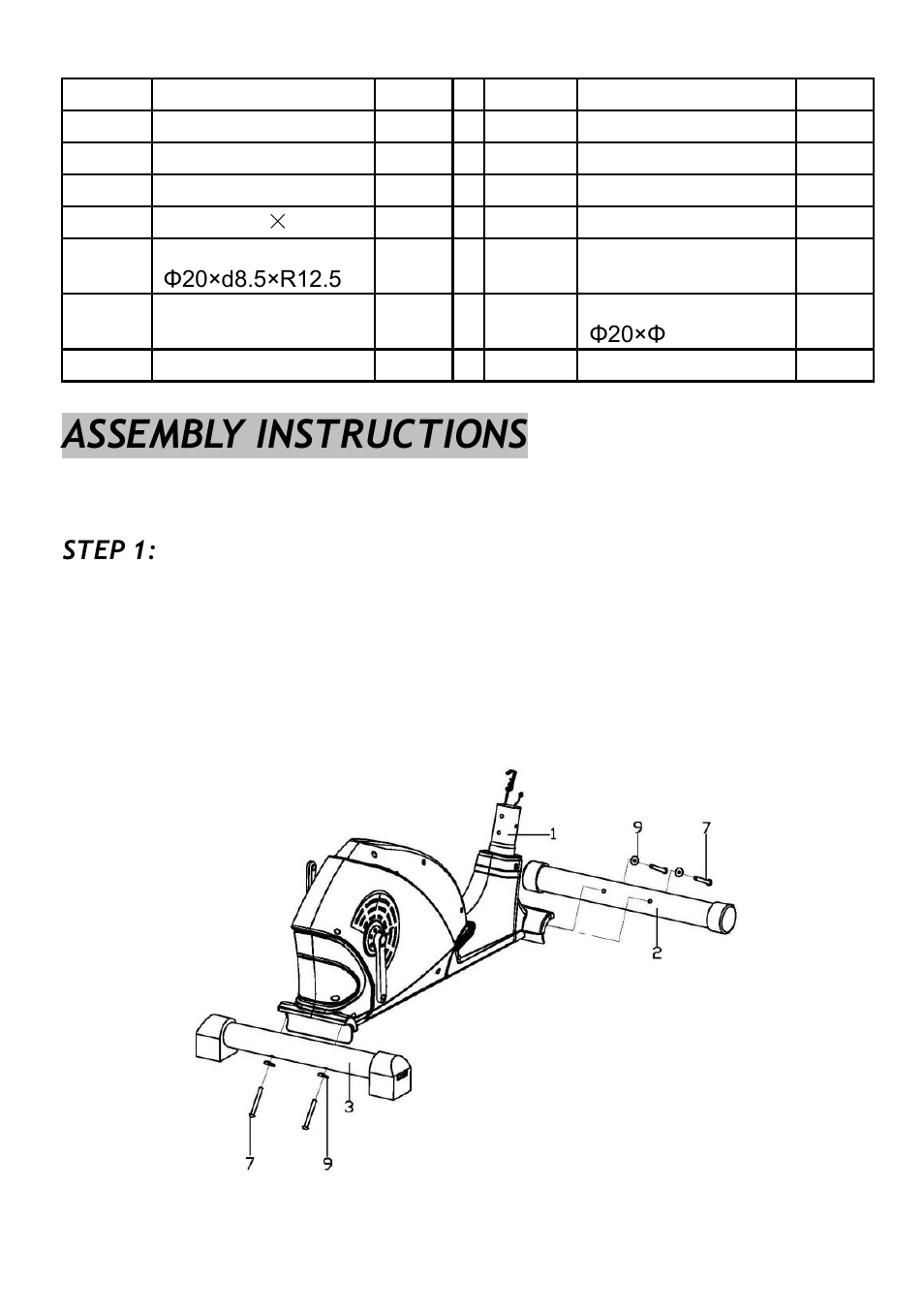 Assembly instructions | Sunny Health & Fitness SF-E1114 User Manual | Page 5 / 13