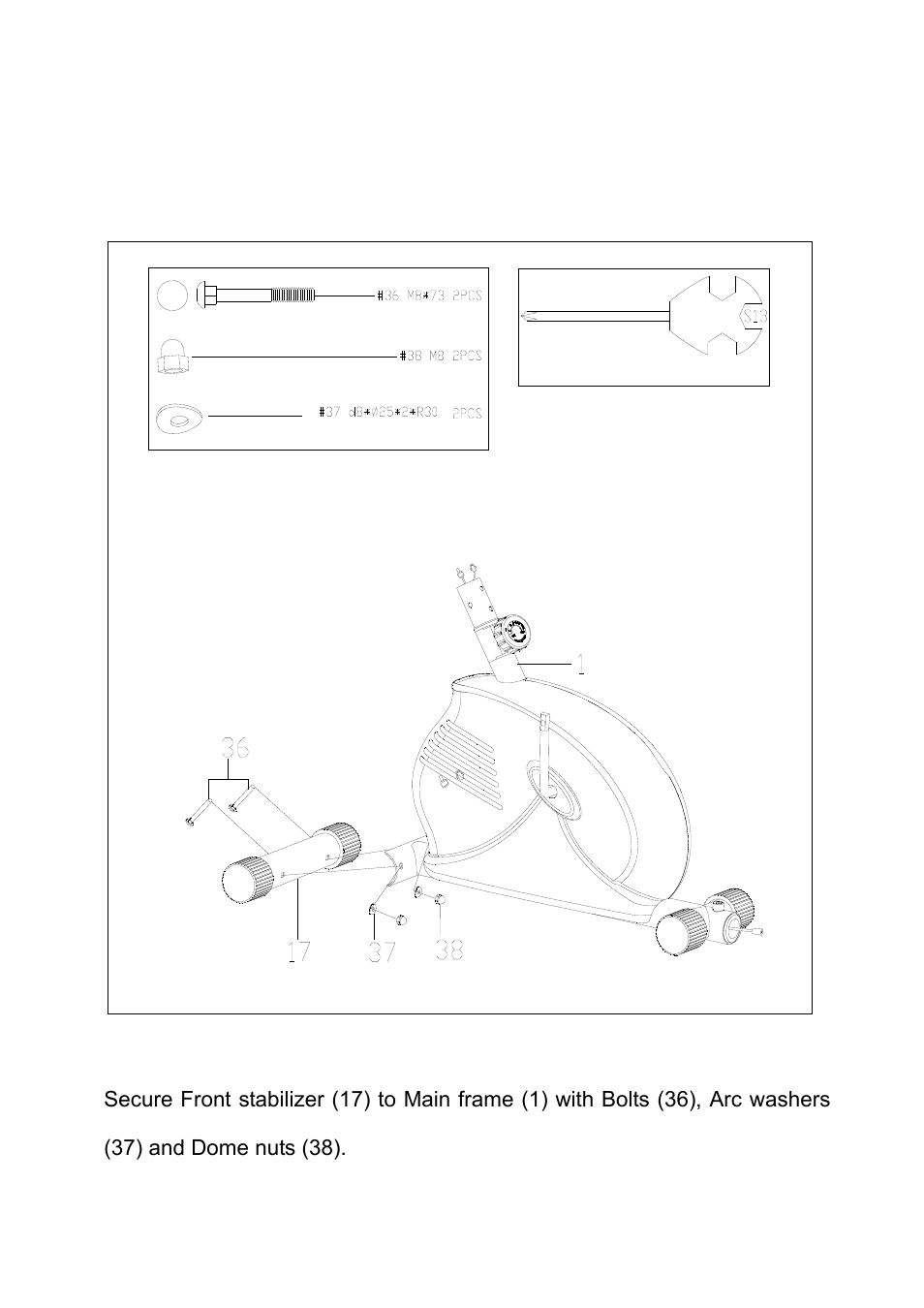 Assembly instructions, Step 1 | Sunny Health & Fitness SF-RB921 User Manual | Page 6 / 12