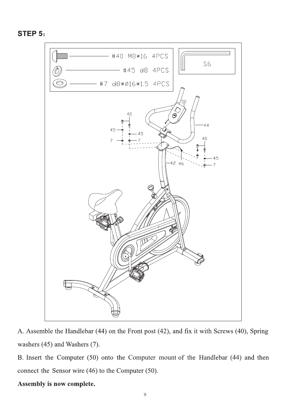 Sunny Health & Fitness SF-B1203 User Manual | Page 10 / 14