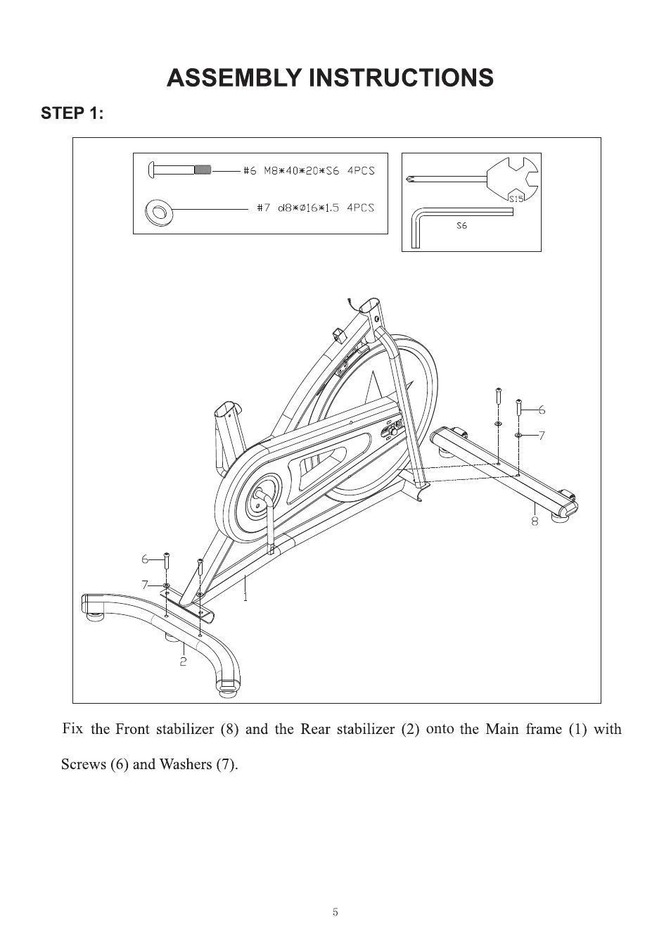 Sunny Health & Fitness SF-B1203 User Manual | Page 6 / 14