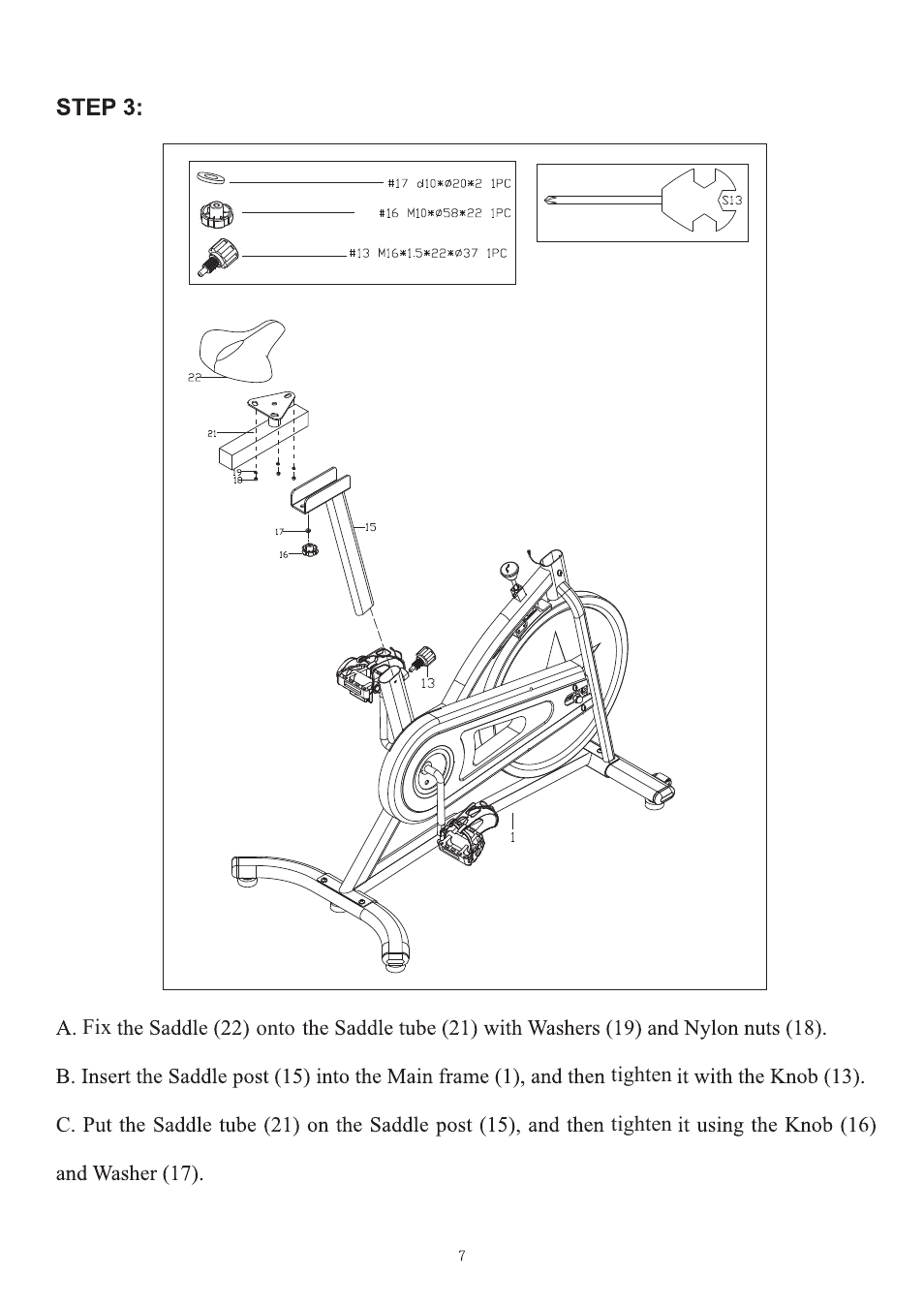 Sunny Health & Fitness SF-B1203 User Manual | Page 8 / 14