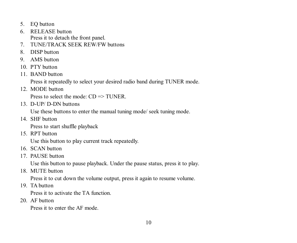 Hyundai H-CDM8042 User Manual | Page 10 / 54