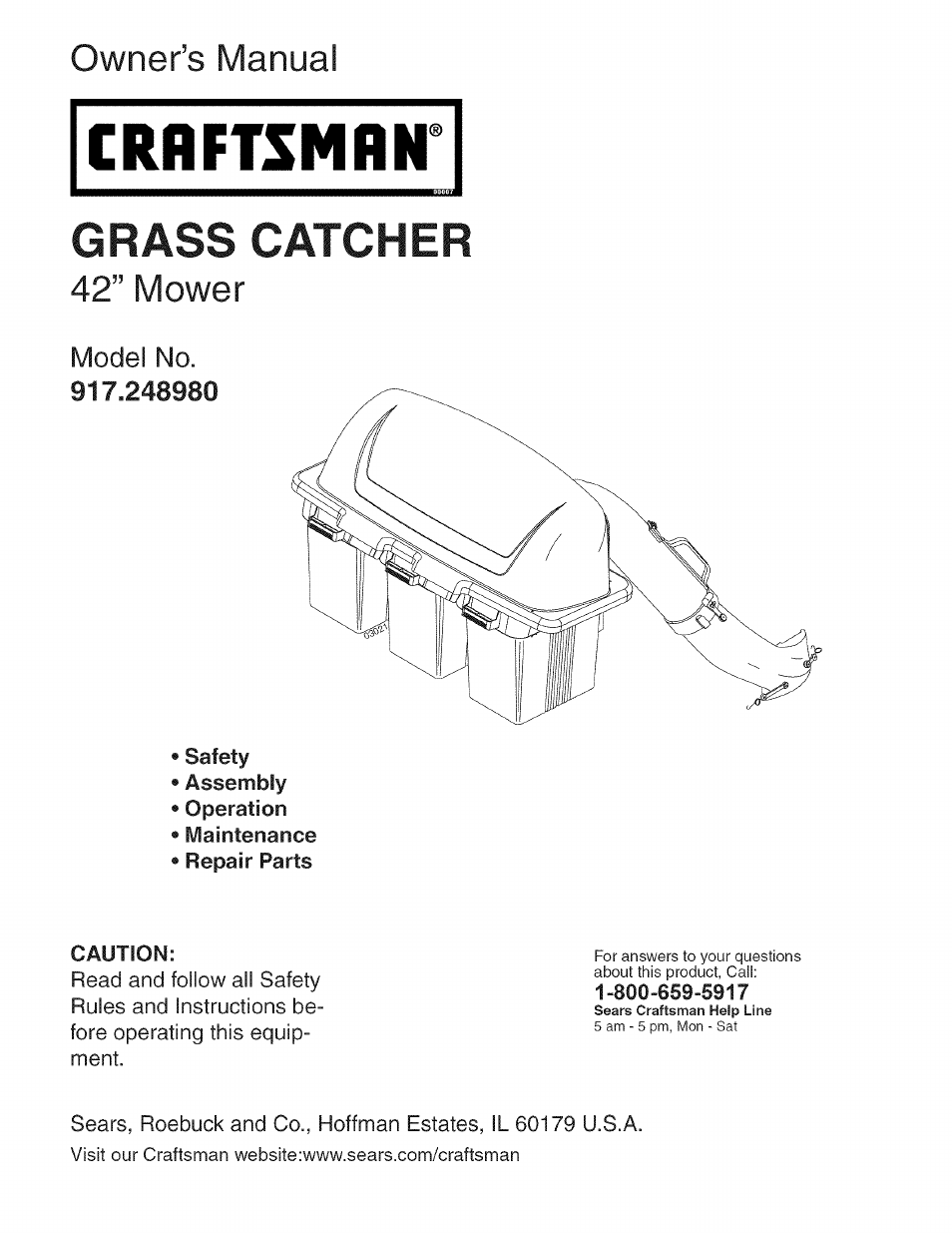 Craftsman 917.248980 User Manual | 16 pages