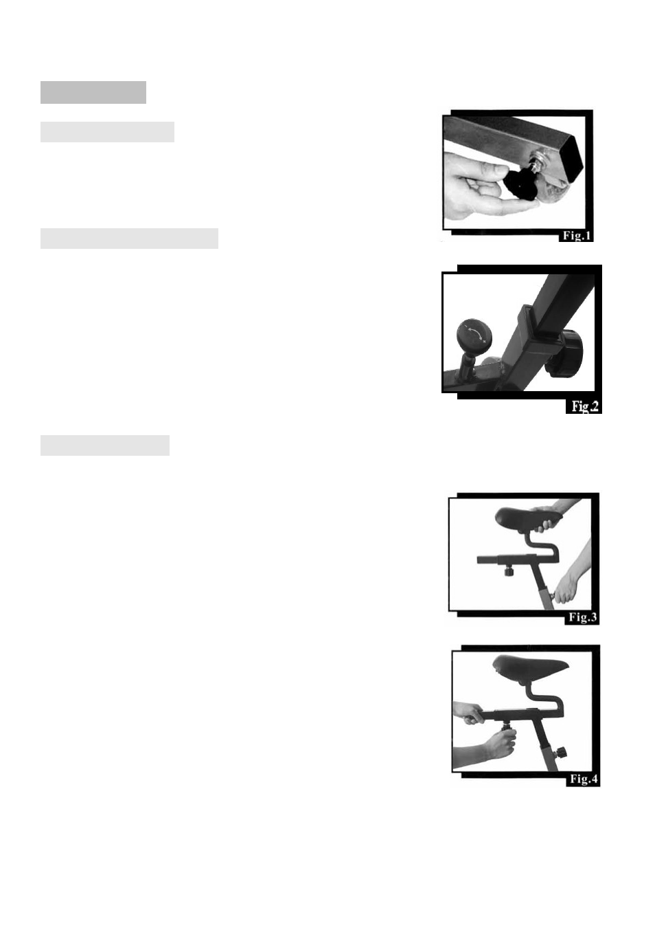 Operation, Leveling the bike, Resistance adjustment | Seat adjustment | Sunny Health & Fitness SF-B1001S User Manual | Page 7 / 8