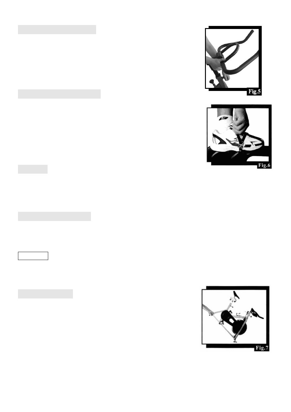 Handlebar adjustment, Pedal strap adjustment, Workout | Dismounting the bike, Moving the bike | Sunny Health & Fitness SF-B1001S User Manual | Page 8 / 8