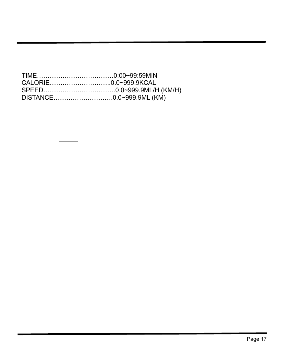 Exercise monitor manual, Specifications, Key functions | Sunny Health & Fitness SF-B1004 User Manual | Page 18 / 18