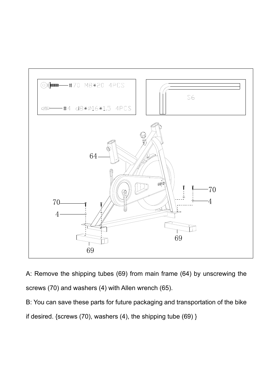 Assembly instructions | Sunny Health & Fitness SF-B1110 User Manual | Page 6 / 15