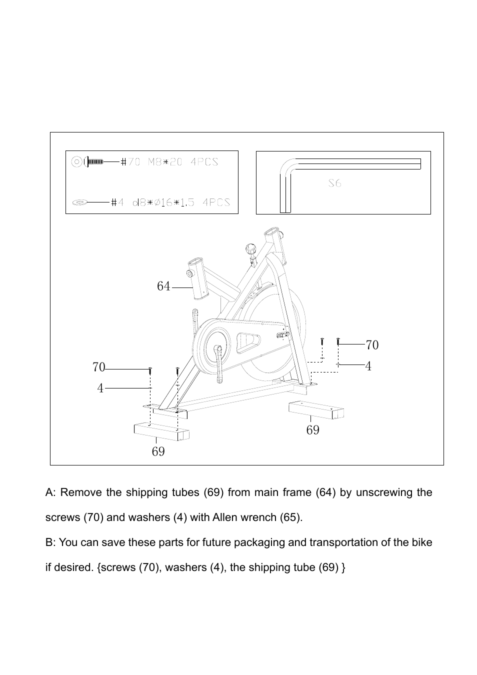 Assembly instructions | Sunny Health & Fitness SF-B1110S User Manual | Page 6 / 15