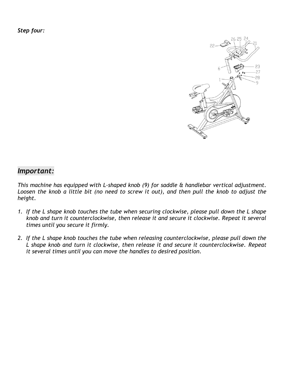 Important | Sunny Health & Fitness SF-B904 User Manual | Page 6 / 6