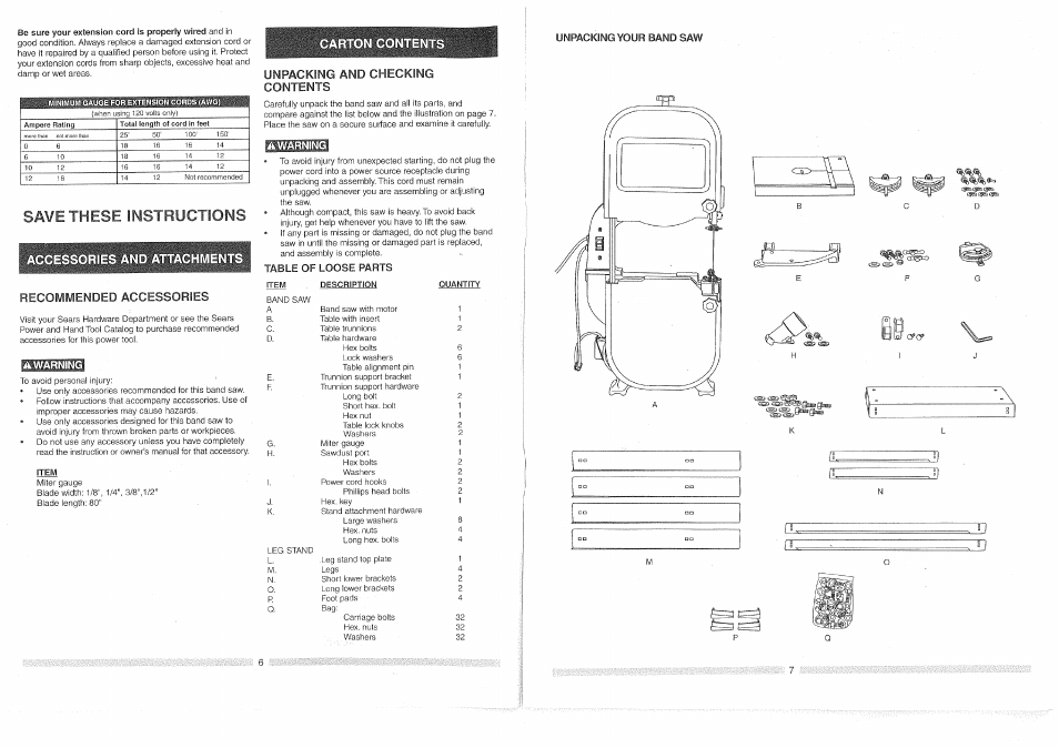 Specific safety instructions, A warning, Save these instructions | Safety instructions, Specific | Craftsman 137.224320 User Manual | Page 4 / 25