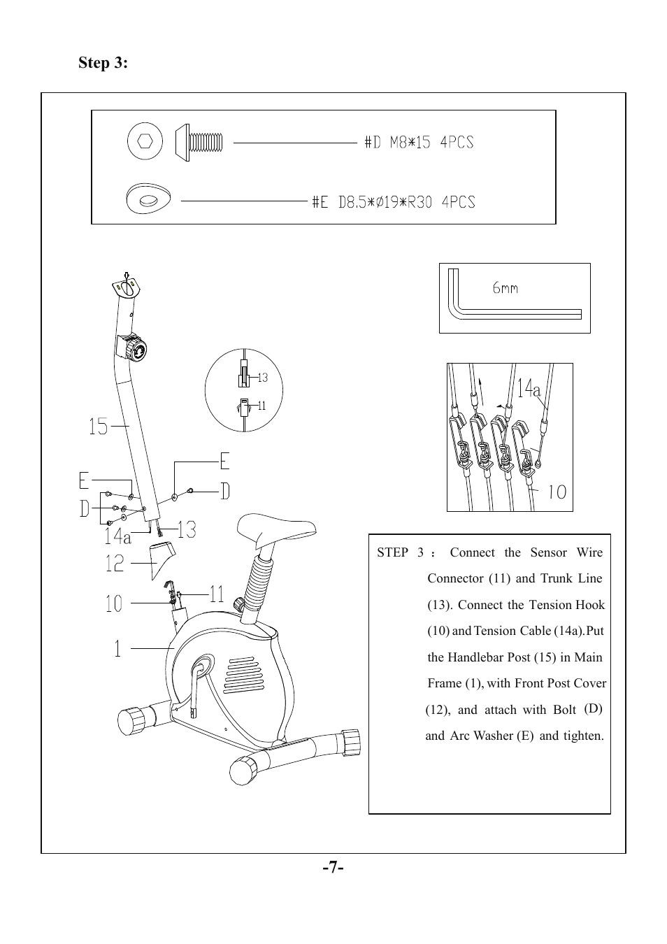 Sunny Health & Fitness SF-B910 User Manual | Page 8 / 14