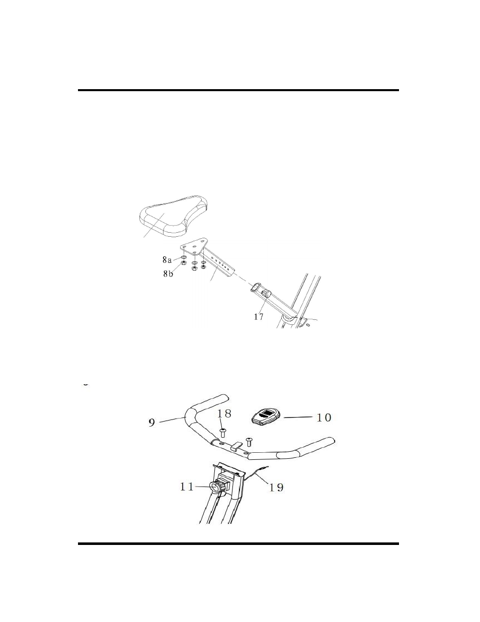 Assembly & adjustments | Sunny Health & Fitness SF-RB1117 User Manual | Page 13 / 17