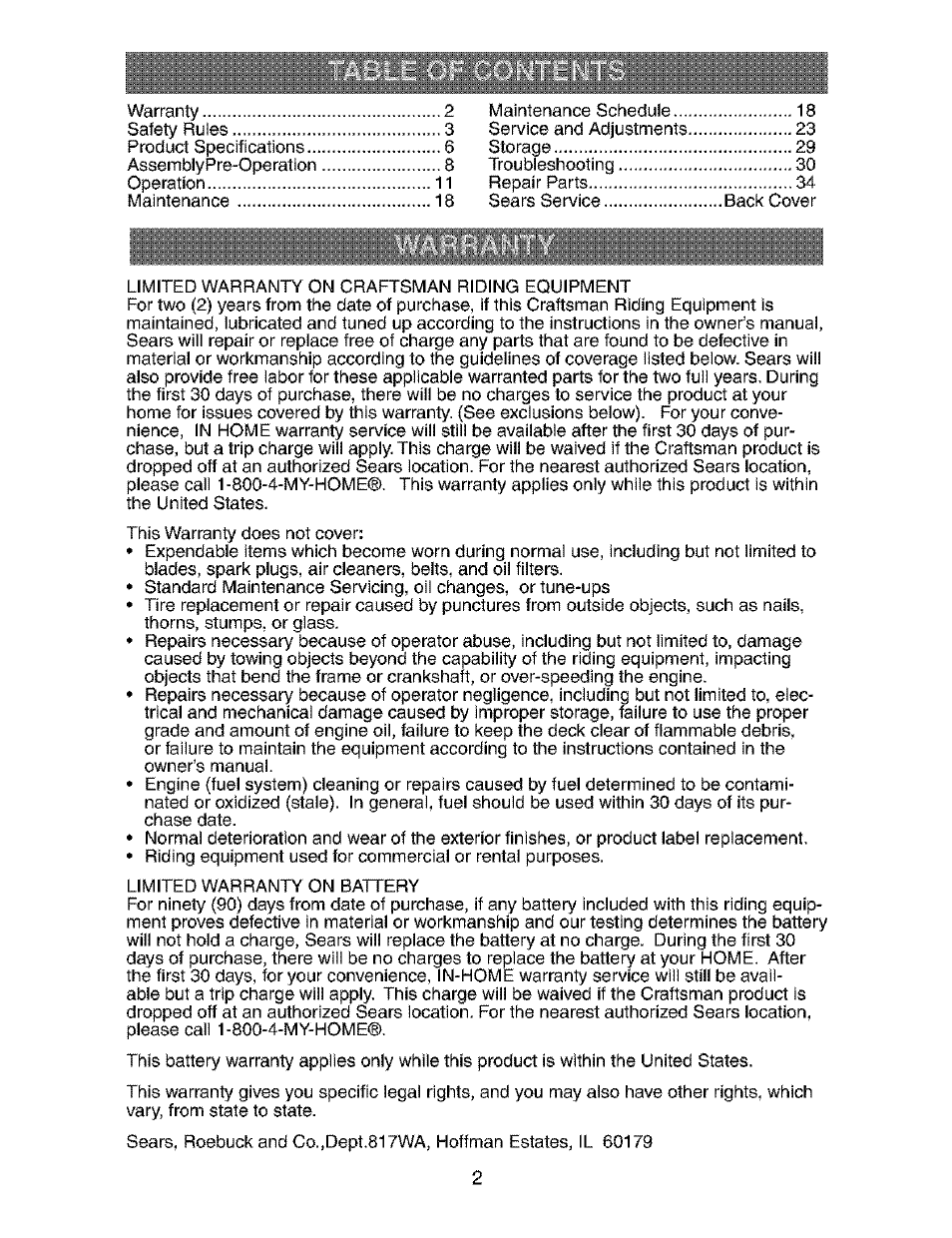 Craftsman 917.273823 User Manual | Page 2 / 56