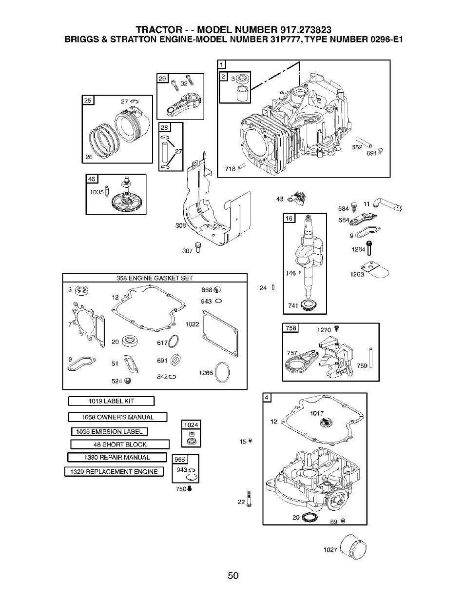 Craftsman 917.273823 User Manual | Page 50 / 56