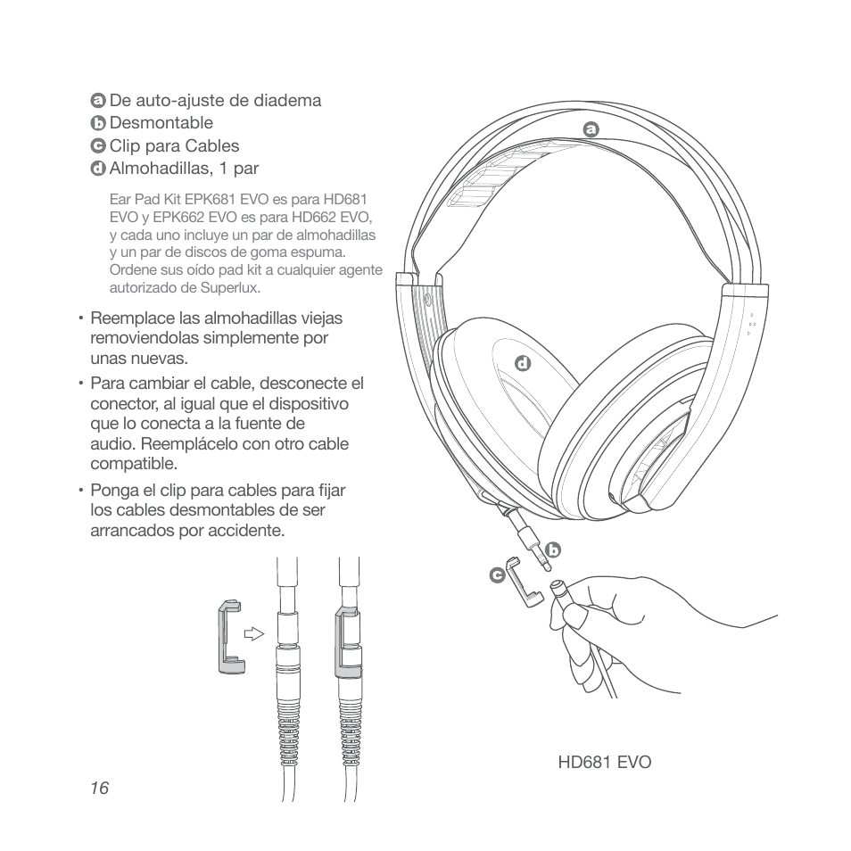 Superlux HD662EVO User Manual | Page 16 / 24