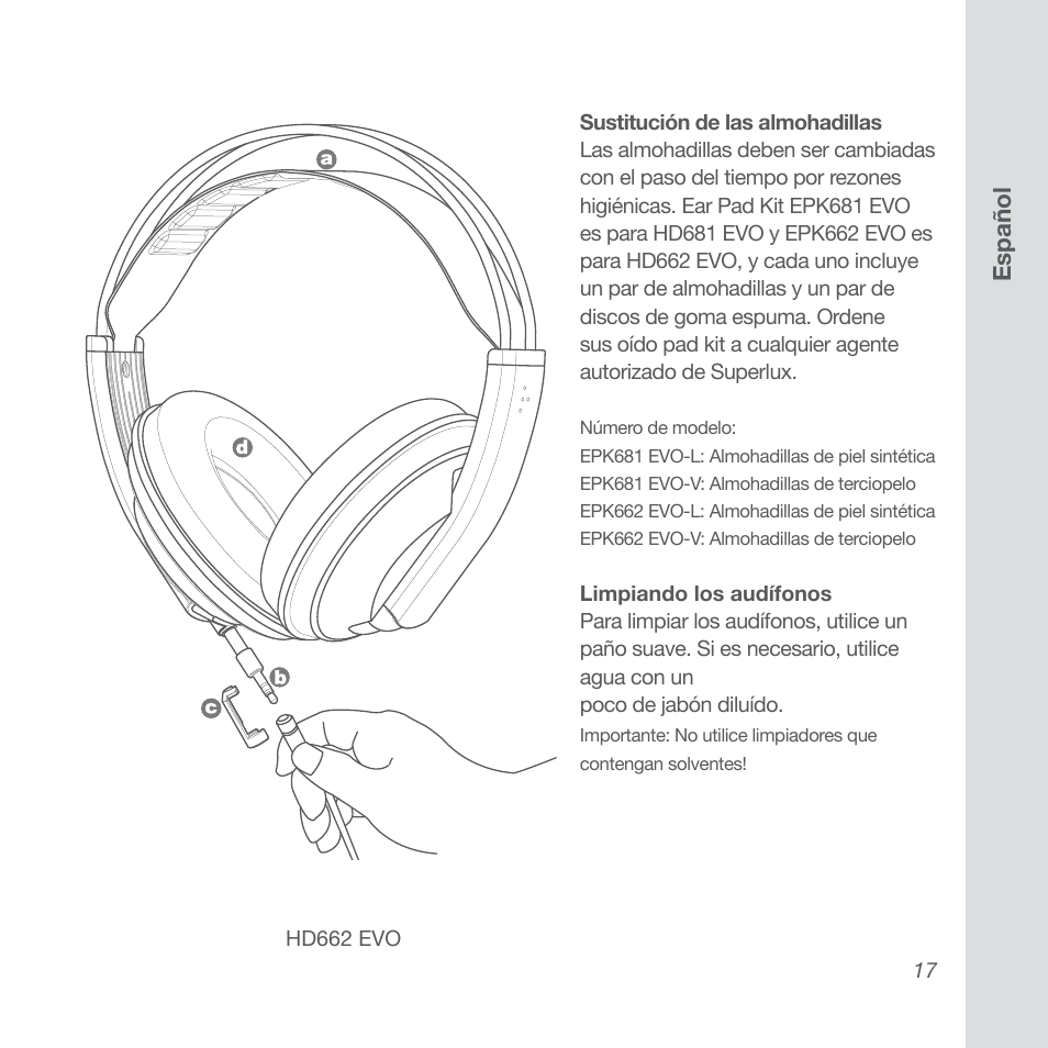 Superlux HD662EVO User Manual | Page 17 / 24