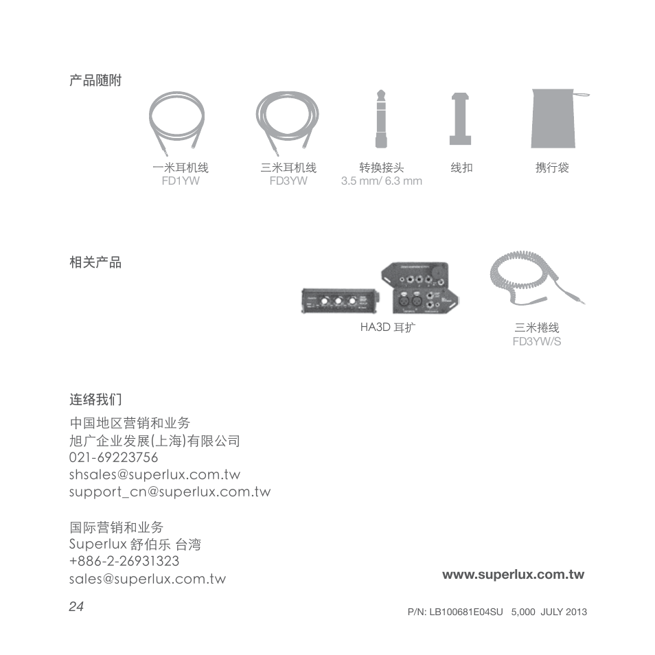 Superlux HD662EVO User Manual | Page 24 / 24
