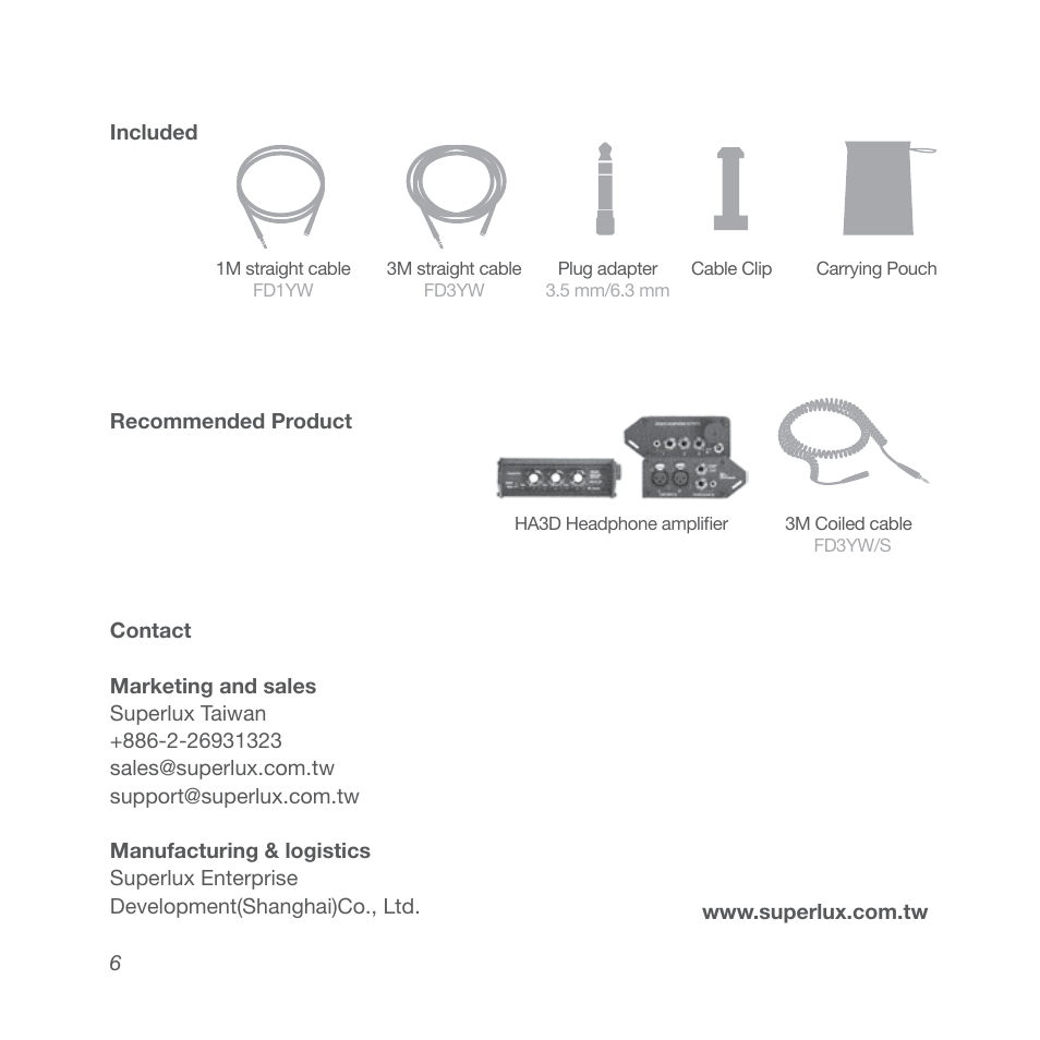 Superlux HD662EVO User Manual | Page 6 / 24