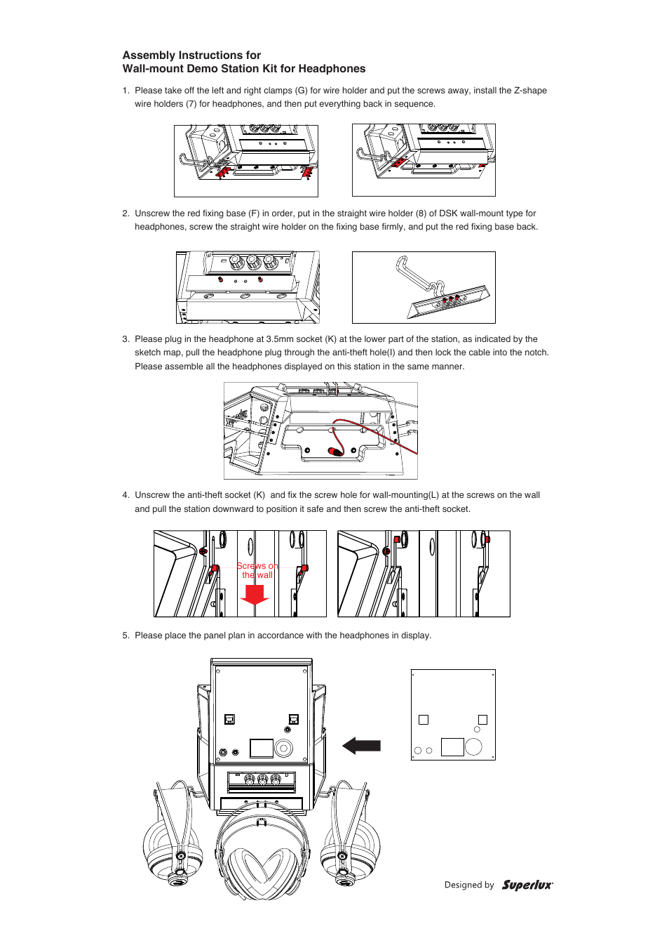 Superlux C/HD662 Installation Manual User Manual | Page 5 / 5
