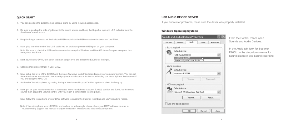Superlux E205U User Manual | Page 4 / 14