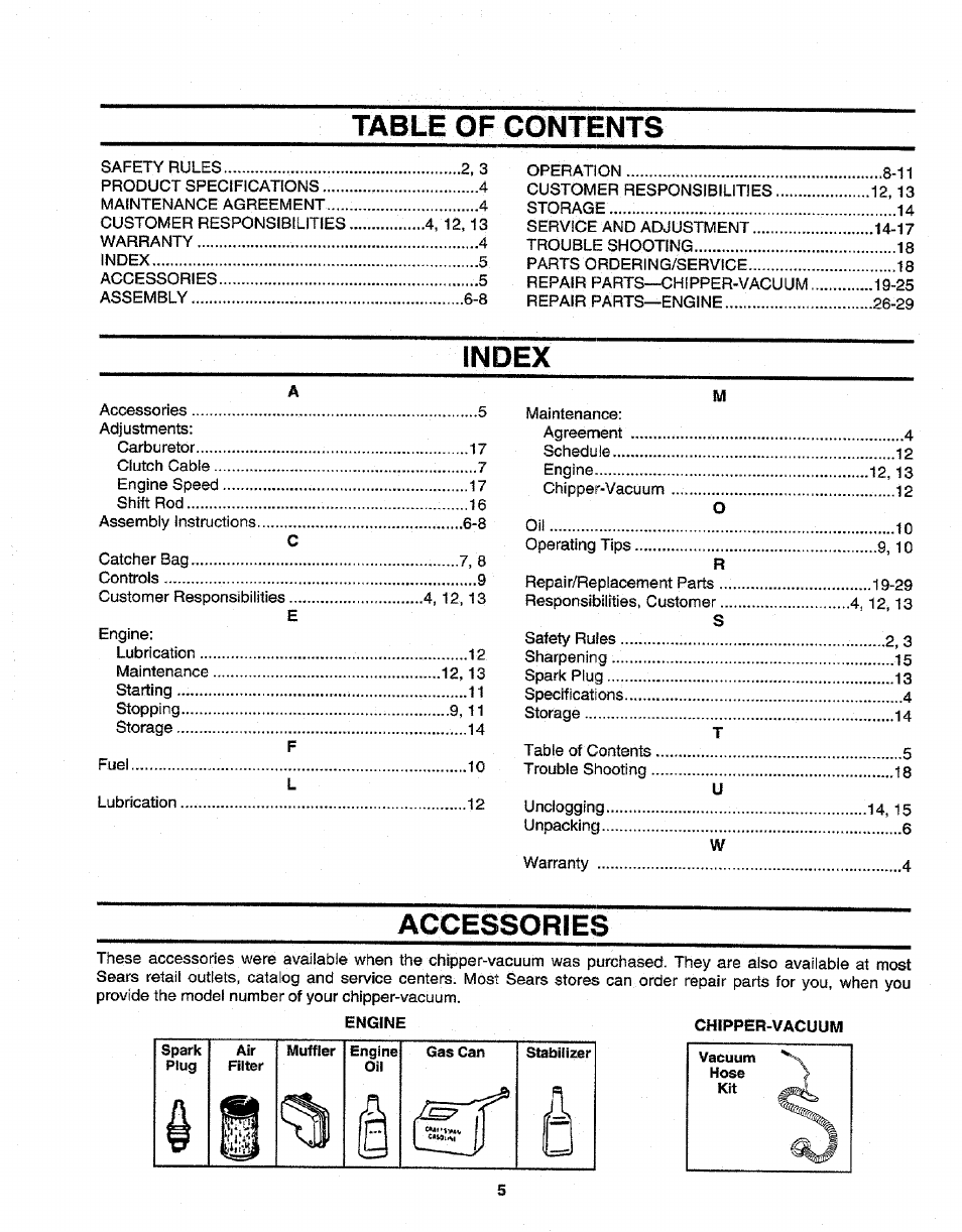 Craftsman 247.799640 User Manual | Page 5 / 31