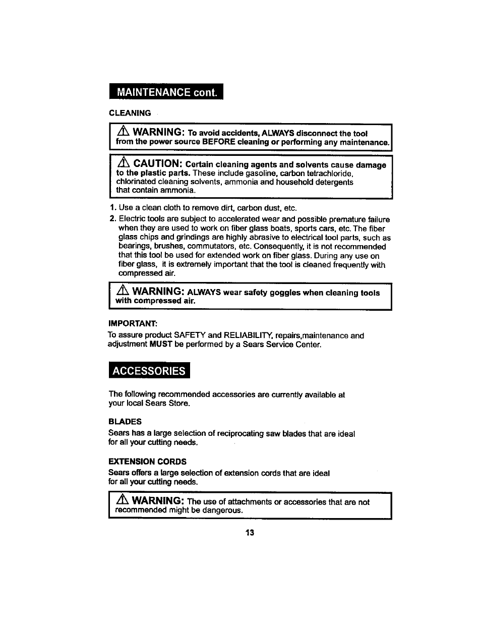 Craftsman 172.267700 User Manual | Page 13 / 18