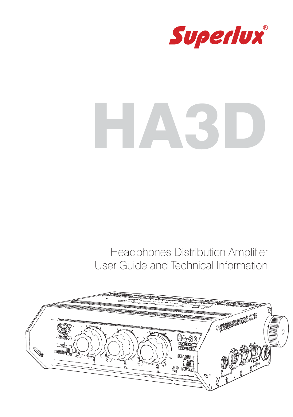 Superlux HA3D User Manual | 12 pages