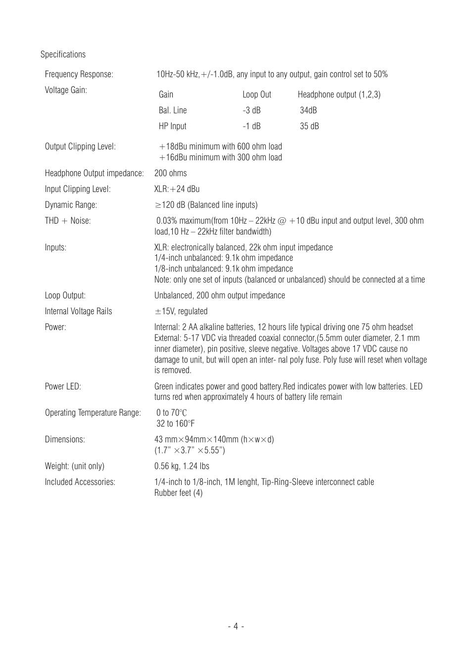 Superlux HA3D User Manual | Page 4 / 12
