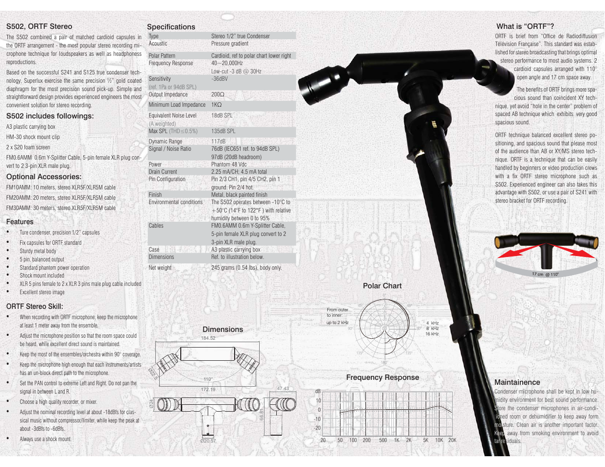 Superlux S502 User Manual | Page 2 / 2