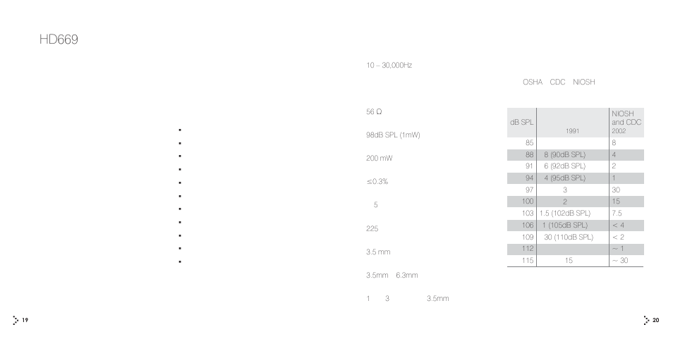 Hd669_manual_p19p20, Hd669 | Superlux HD669 User Manual | Page 11 / 14