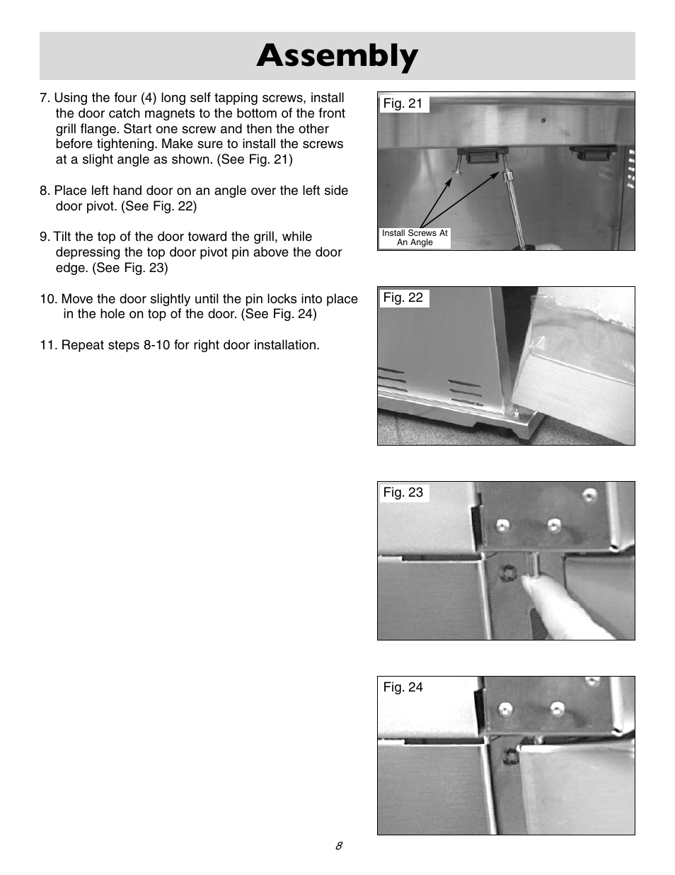 Assembly | Sure Heat 2006 Amana AM30 User Manual | Page 10 / 28