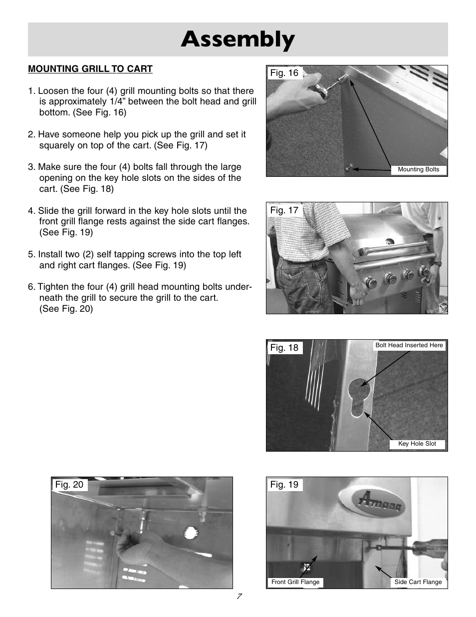 Assembly | Sure Heat 2006 Amana AM30 User Manual | Page 9 / 28