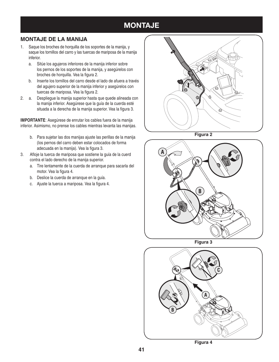 Montaje | Craftsman 247.77012 User Manual | Page 41 / 60