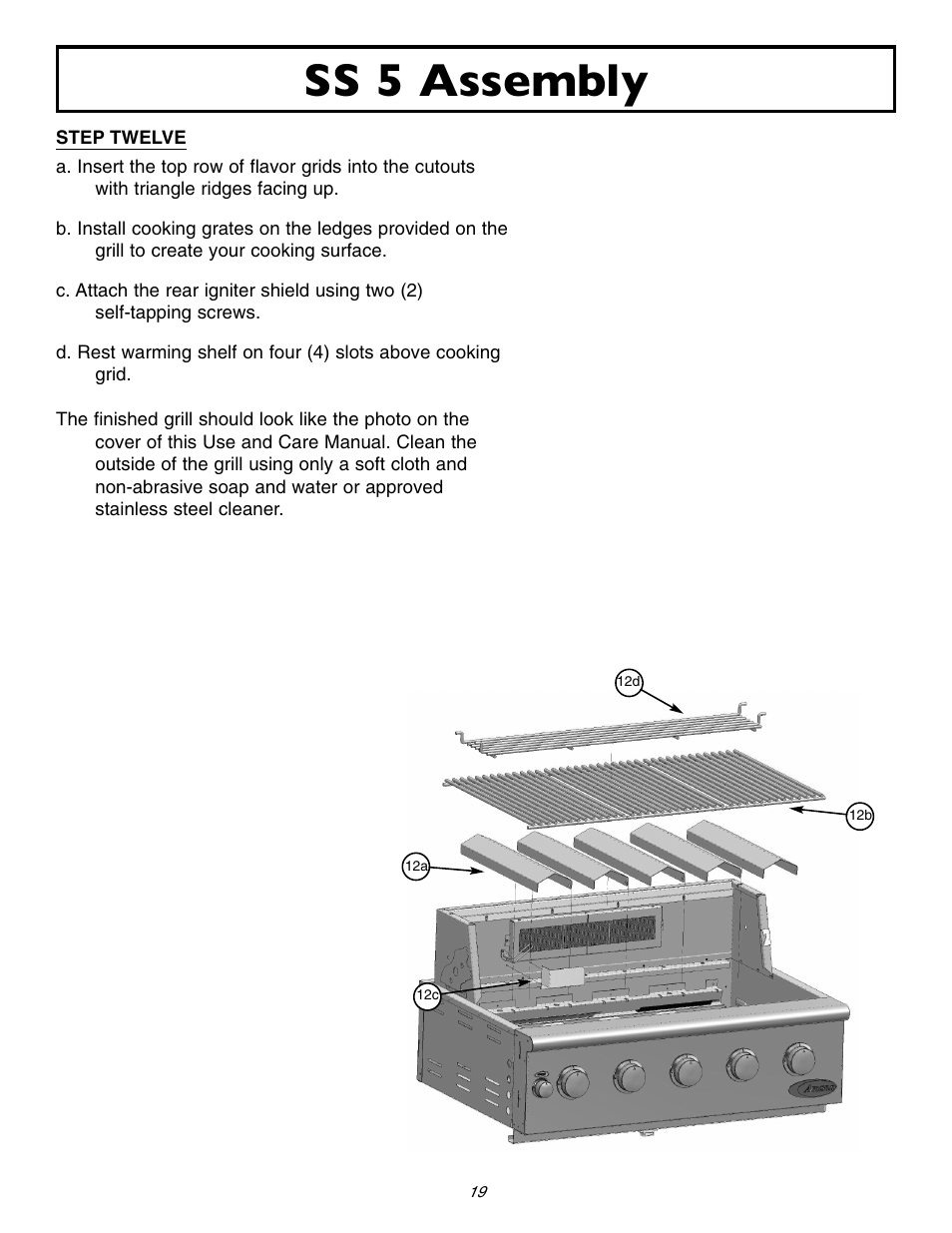 Ss 5 assembly | Sure Heat 2006 Amana AM33 User Manual | Page 19 / 32