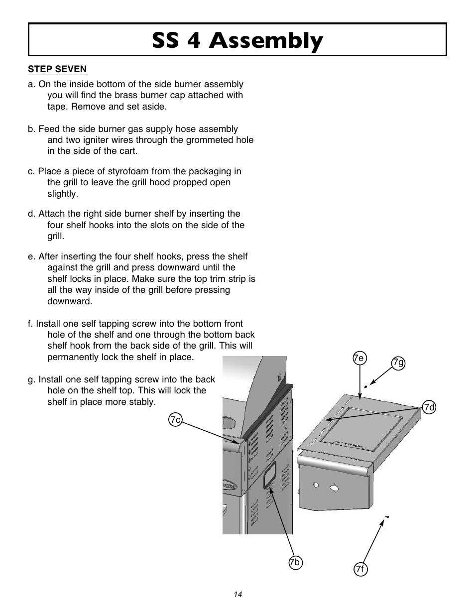 Ss 4 assembly | Sure Heat 2007 Amana AM30 User Manual | Page 14 / 30