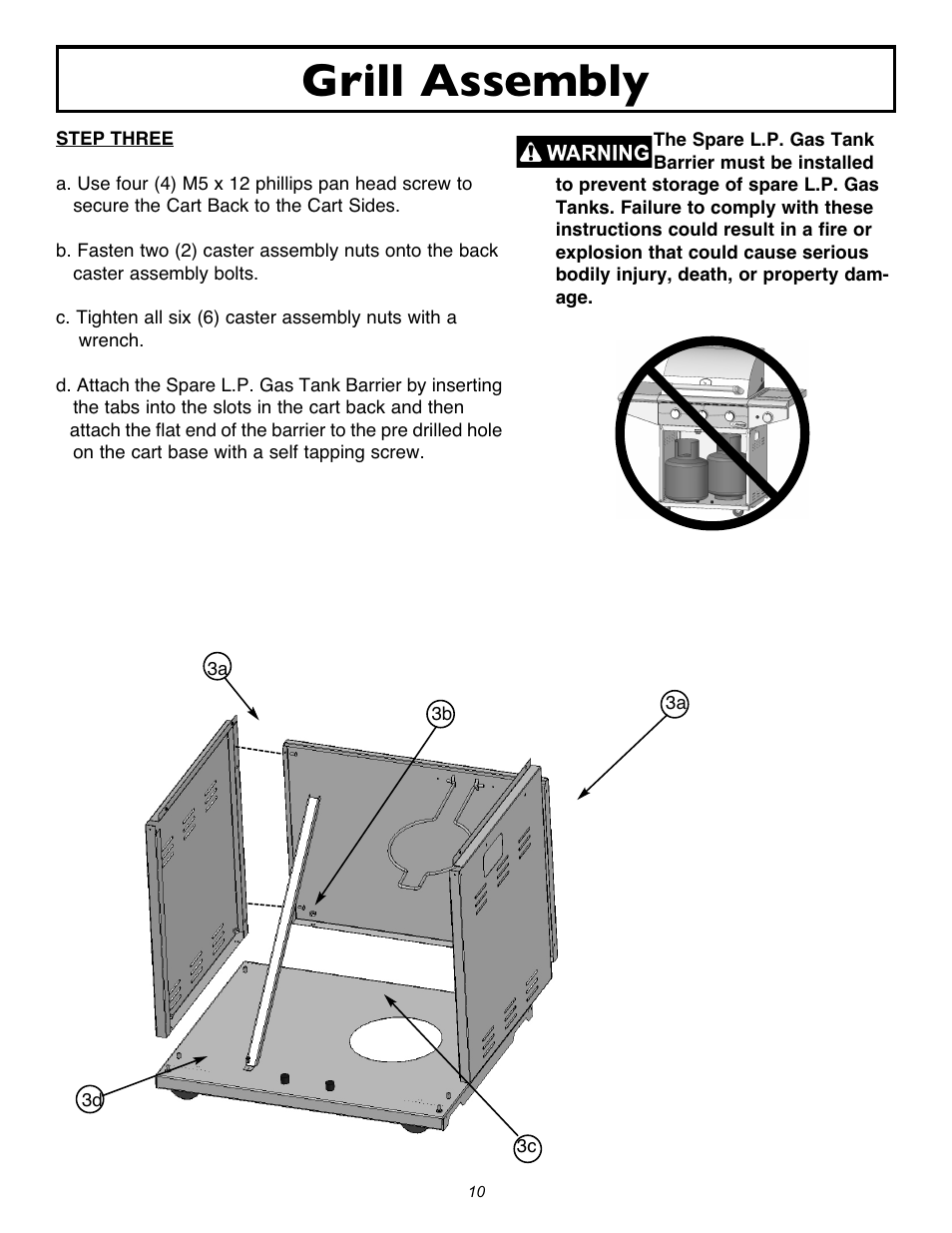 Grill assembly | Sure Heat 2007 Amana SF27 User Manual | Page 10 / 31