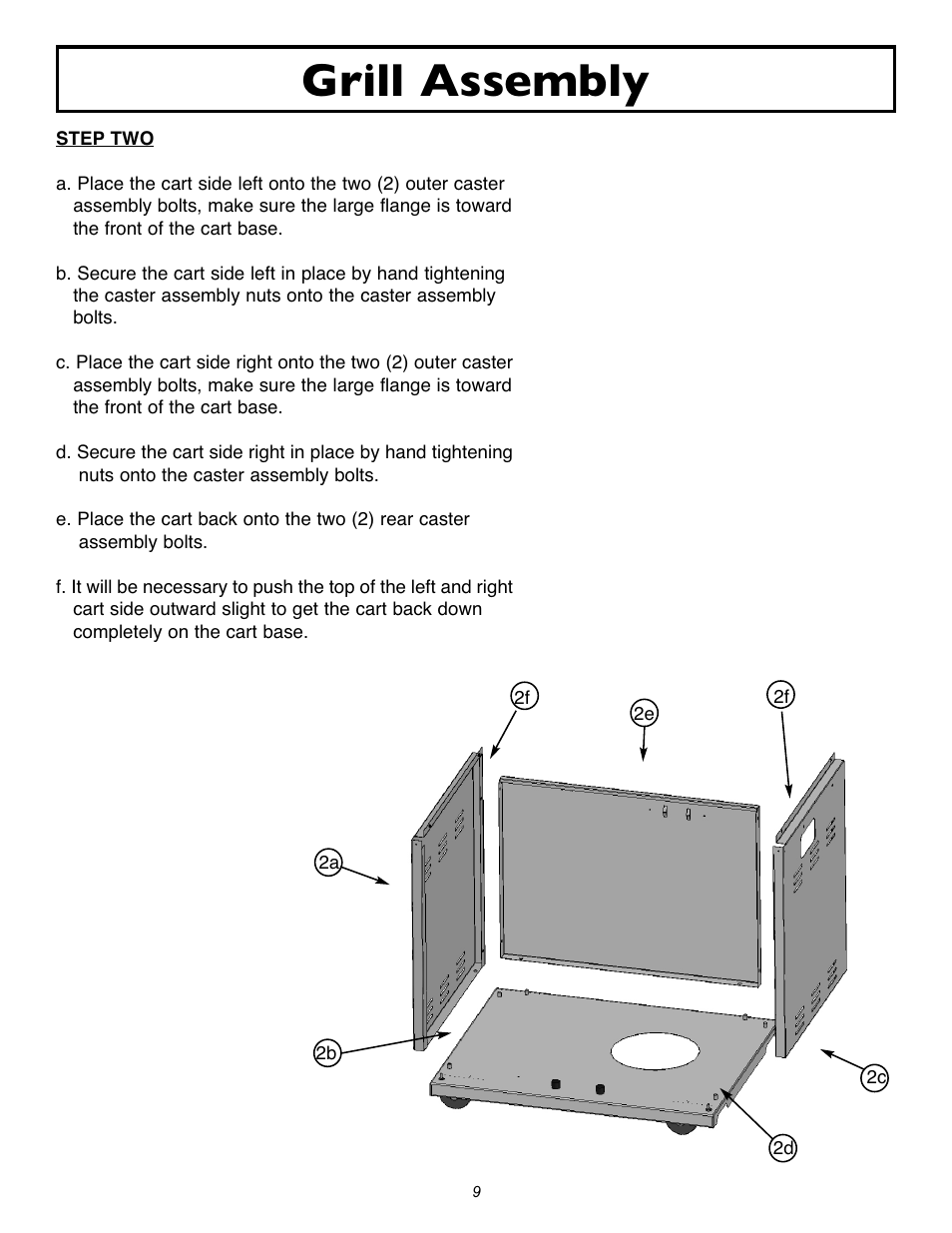 Grill assembly | Sure Heat 2007 Amana SF27 User Manual | Page 9 / 31