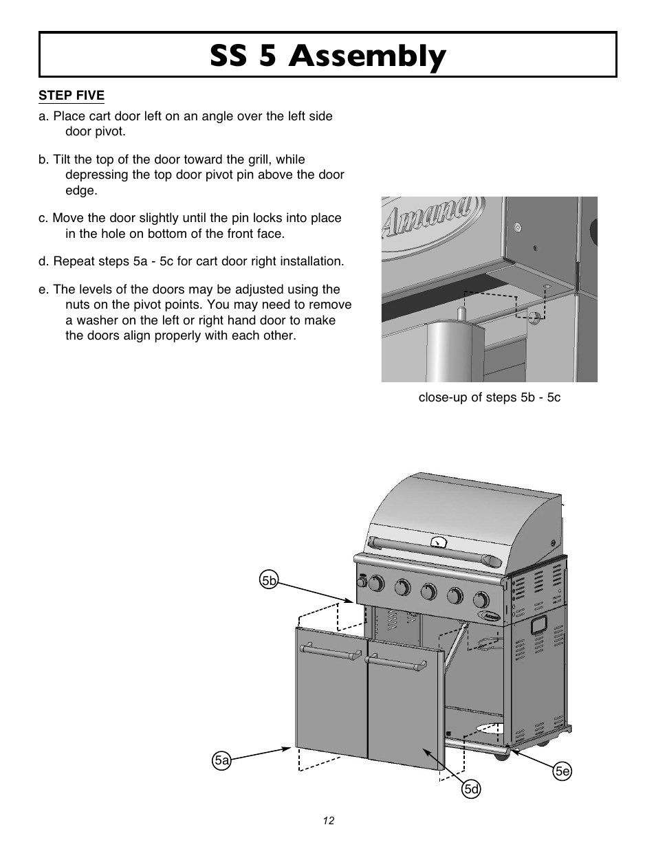 Ss 5 assembly | Sure Heat 2007 Amana AM33 User Manual | Page 12 / 32