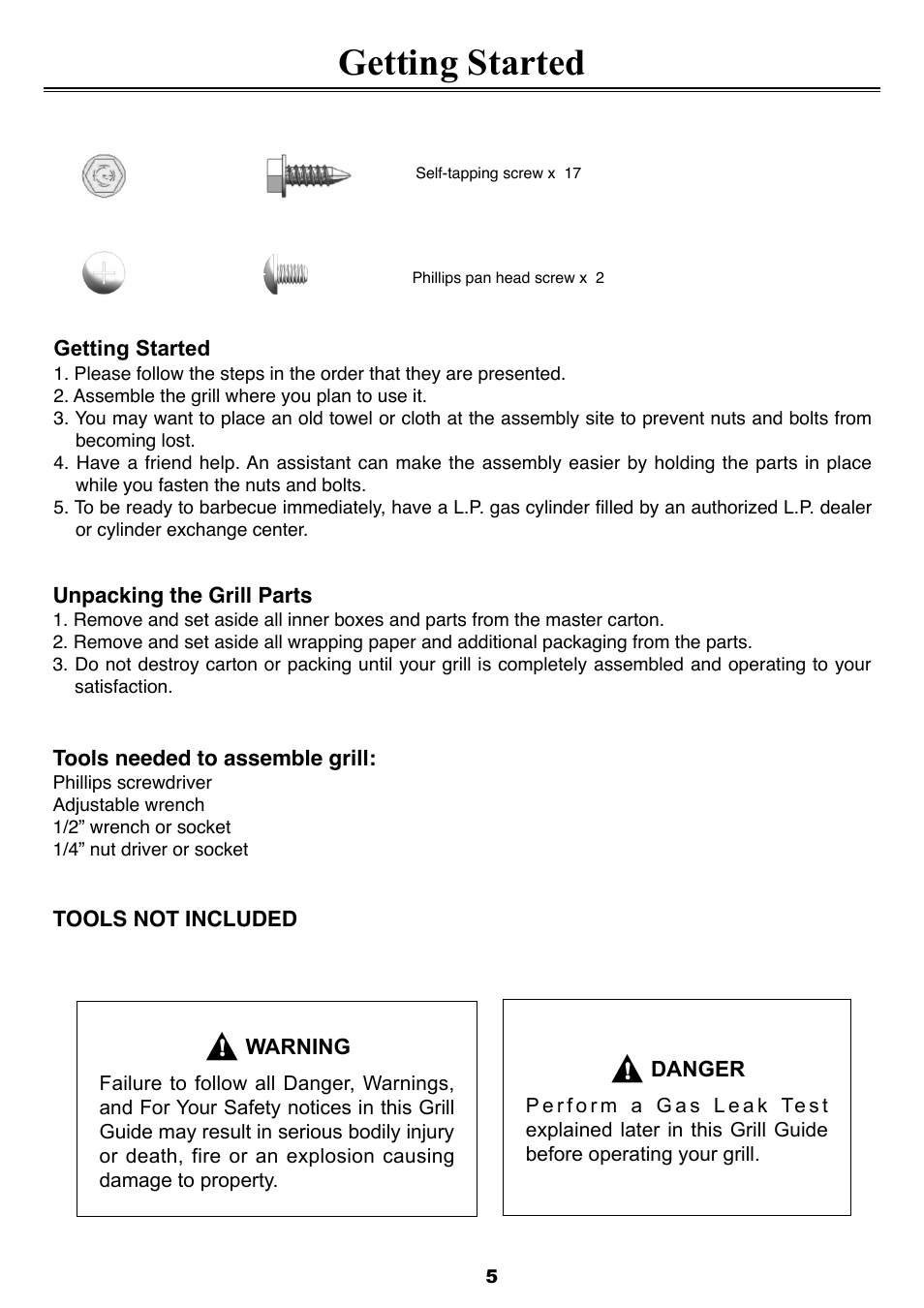 Getting started | Sure Heat 2008 Four Seasons FS38 User Manual | Page 5 / 31