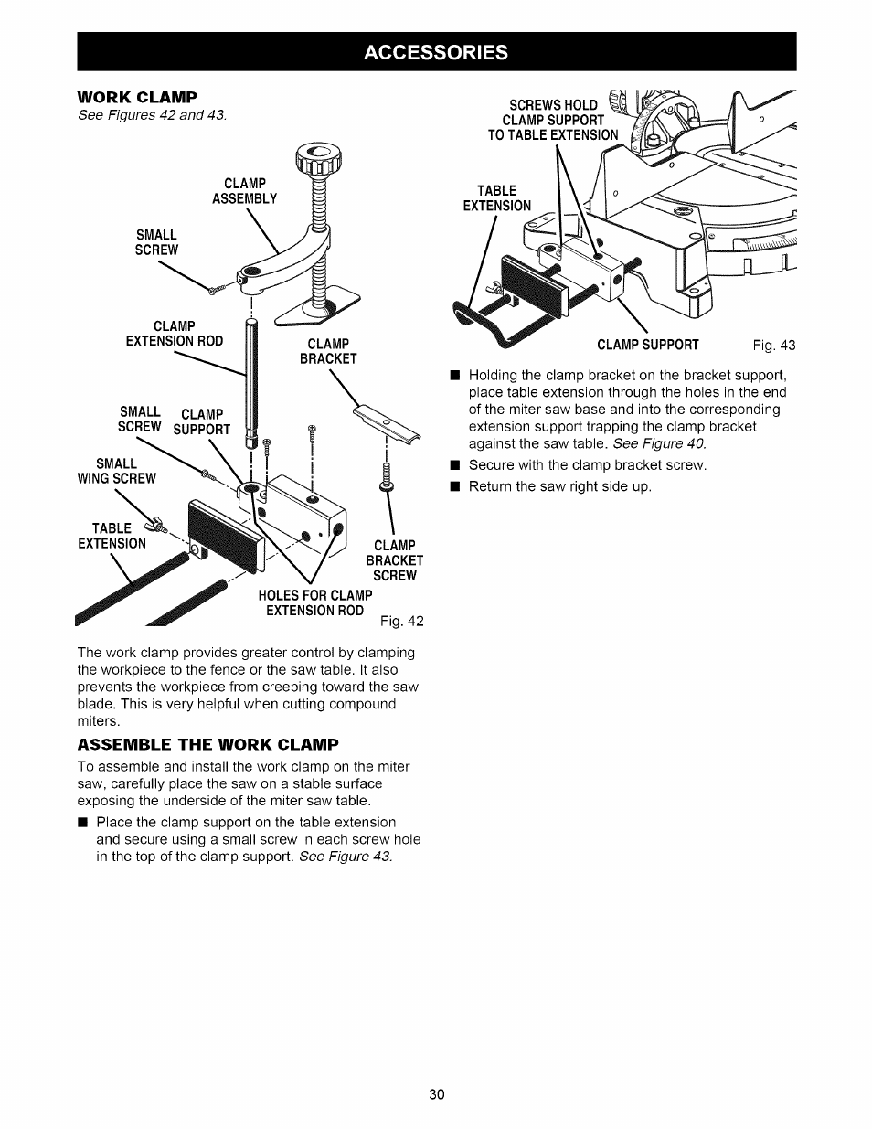 Ii_ _ l, Accessories | Craftsman 315.212220 User Manual | Page 30 / 39