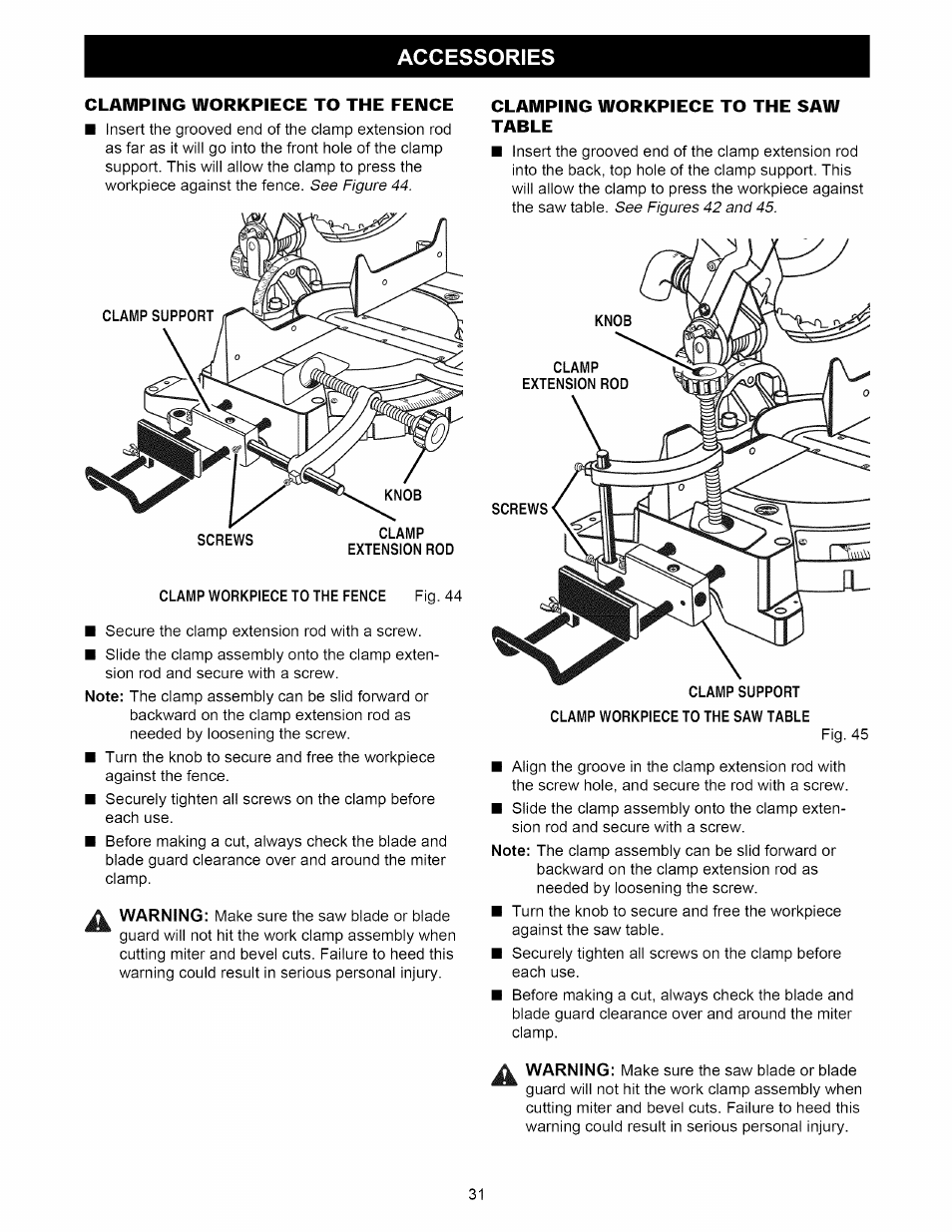 Accessories | Craftsman 315.212220 User Manual | Page 31 / 39