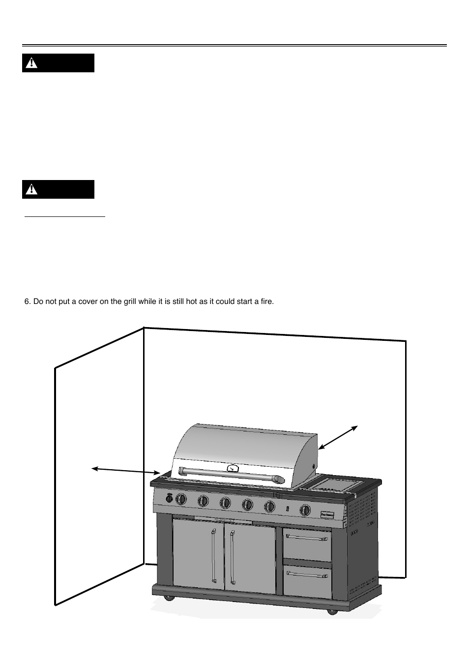 Grill location | Sure Heat 2008 Four Seasons FSIS User Manual | Page 10 / 19