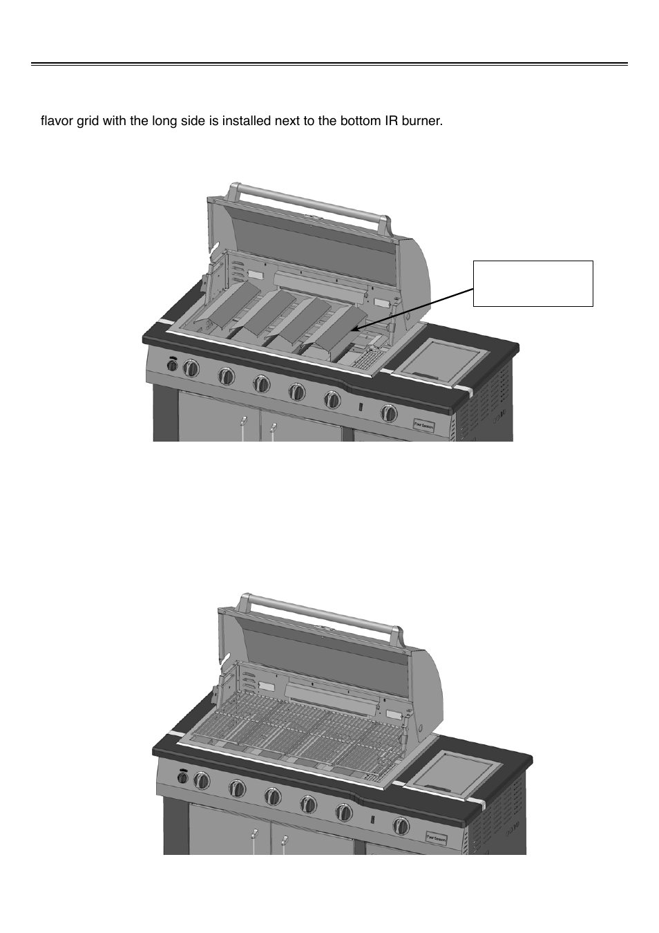 Grill assembly | Sure Heat 2008 Four Seasons FSIS User Manual | Page 5 / 19